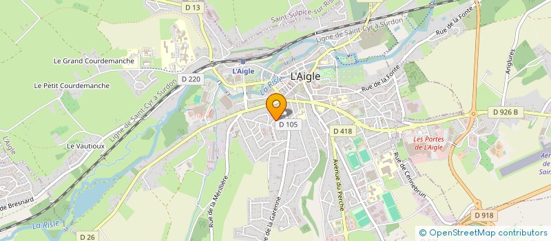 localisation de l'entreprise SCI DES MINIERES à L'AIGLE
