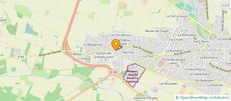 localisation de l'entreprise SCI DES MINIERES  DOUE-EN-ANJOU