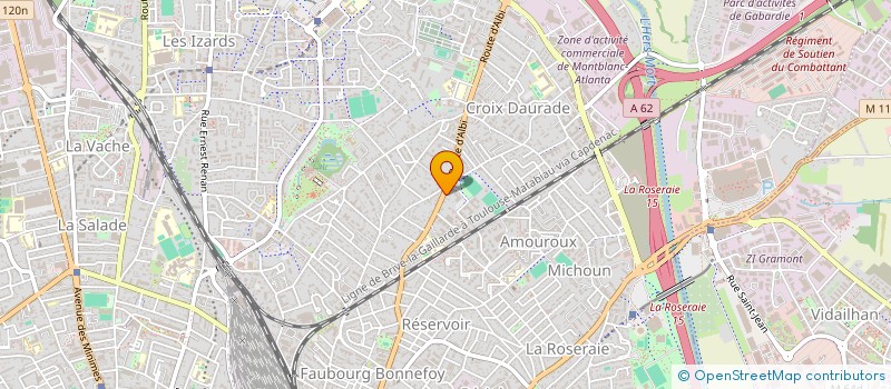 localisation de l'entreprise SCI DES MINIMES  TOULOUSE