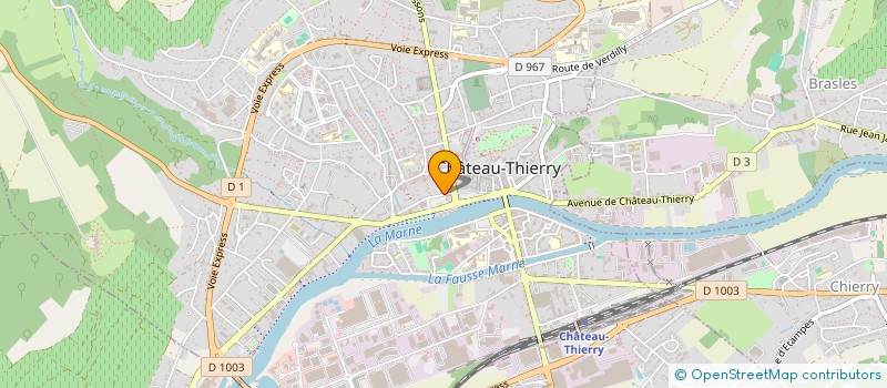 localisation de l'entreprise SCI DES MINIMES à CHATEAU-THIERRY
