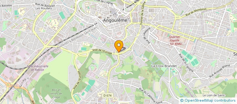 localisation de l'entreprise SCI DES MINUTES à ANGOULEME