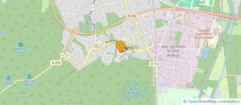 localisation de l'entreprise SCI DES MIQUELOTS à LA TESTE-DE-BUCH