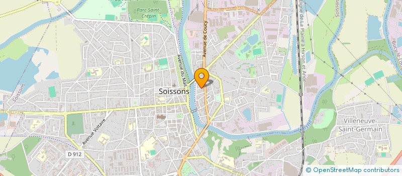 localisation de l'entreprise SCI DES MIRACLES à SOISSONS