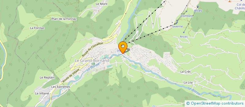 localisation de l'entreprise SCI DES MISTROU  LE GRAND-BORNAND