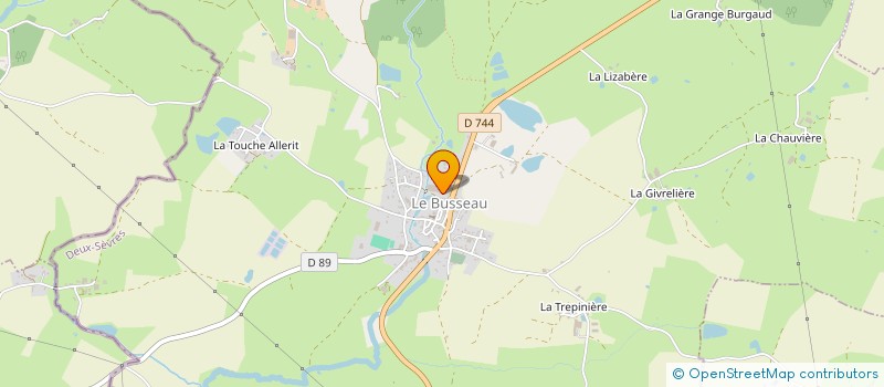 localisation de l'entreprise SCI DES MIZOTTES  LE BUSSEAU