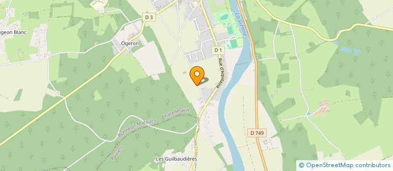 localisation de l'entreprise SCI DES MOINEAUX  BONNEUIL-MATOURS