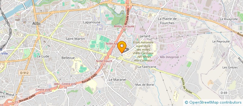 localisation de l'entreprise SCI DES MOISSONS à ALBI