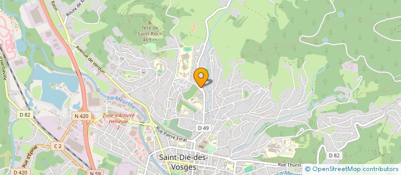 localisation de l'entreprise SCI DES MOLIERES à SAINT DIE DES VOSGES