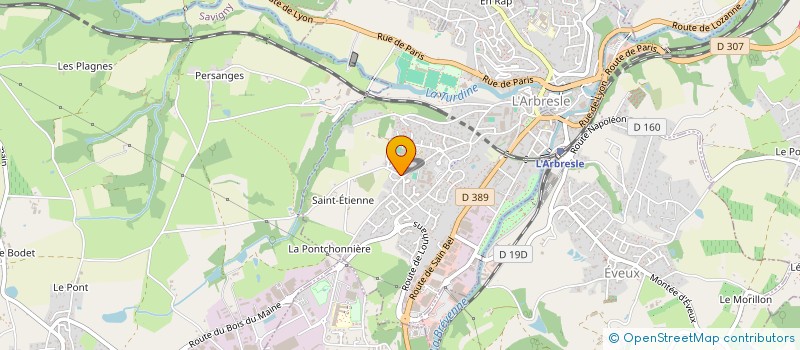 localisation de l'entreprise SCI DES MOLLIERES  L'ARBRESLE