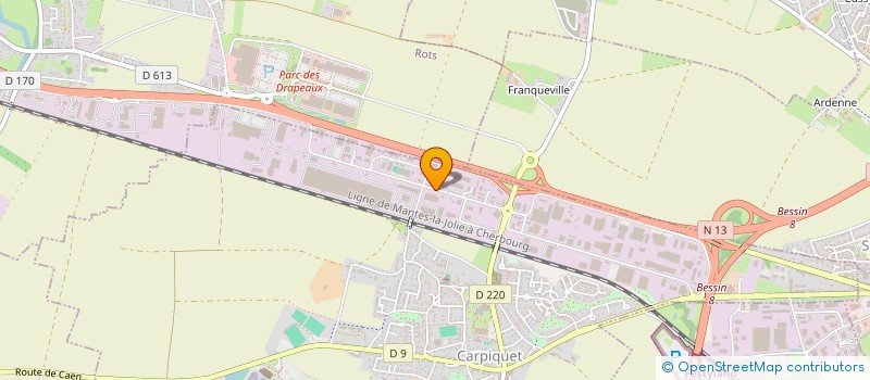 localisation de l'entreprise SCI DES MONDERAINES  CARPIQUET