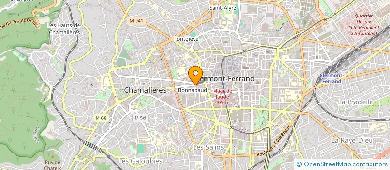localisation de l'entreprise SCI DES MONT-LOUIS  CLERMONT-FERRAND