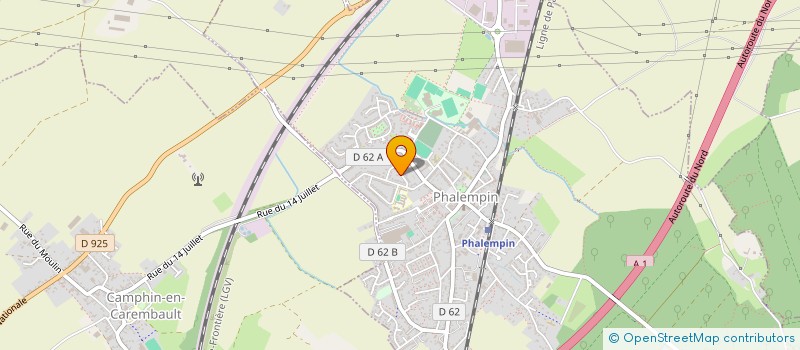 localisation de l'entreprise SCI DES MONTAGNARDS  PHALEMPIN