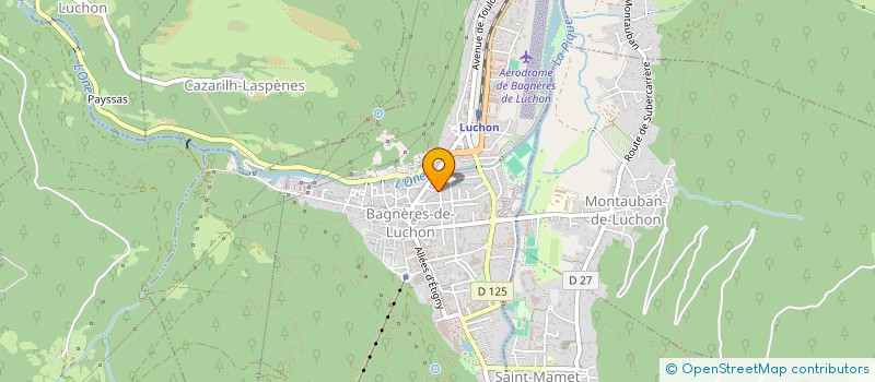 localisation de l'entreprise SCI DES MONTAGNES  BAGNERES-DE-LUCHON