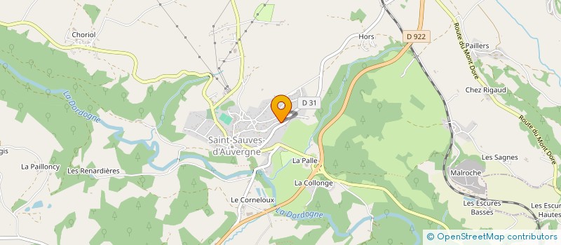 localisation de l'entreprise SCI DES MONTAGNES  SAINT-SAUVES-D AUVERGNE