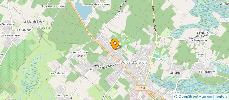 localisation de l'entreprise SCI DES MONTAGNES DU MATIN  DOLUS-D'OLERON