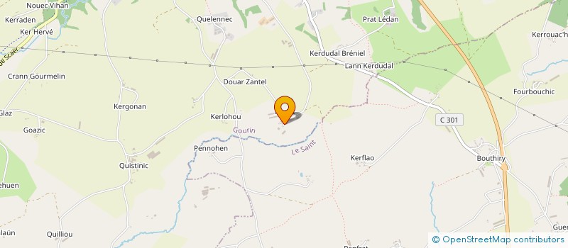 localisation de l'entreprise SCI DES MONTAGNES NOIRES  GOURIN