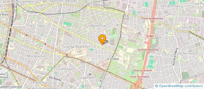 localisation de l'entreprise SCI DES MONTCHATONS  LYON 3EME