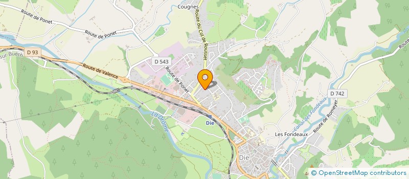 localisation de l'entreprise SCI DES MONTS à DIE