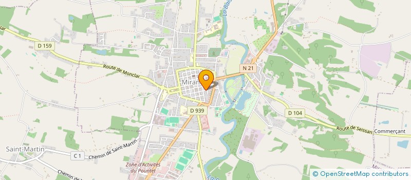 localisation de l'entreprise SCI DES MONTS  MIRANDE