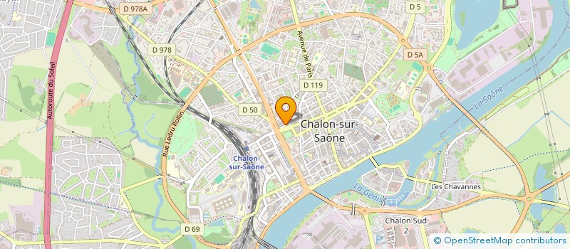 localisation de l'entreprise SCI DES MONTS D'ARDECHE à CHALON-SUR-SAONE