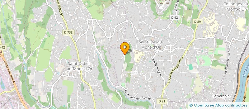 localisation de l'entreprise SCI DES MONTS D'OR  LYON