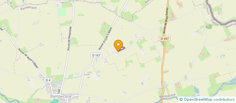 localisation de l'entreprise SCI DES MONTS DE FLANDRES  BAMBECQUE