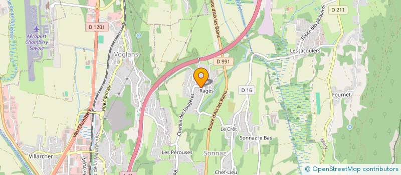 localisation de l'entreprise SCI DES MONTS DE TRESSERVE  SONNAZ