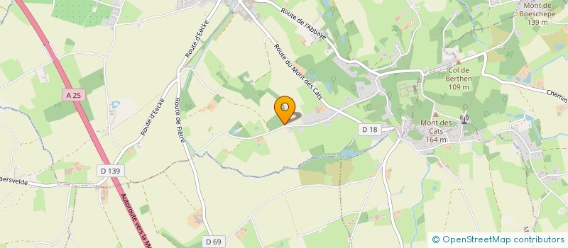 localisation de l'entreprise SCI DES MONTS DES FLANDRES  GODEWAERSVELDE