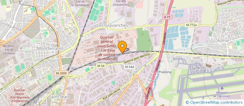 localisation de l'entreprise SCI DES MONTS DOMES  CLERMONT FERRAND