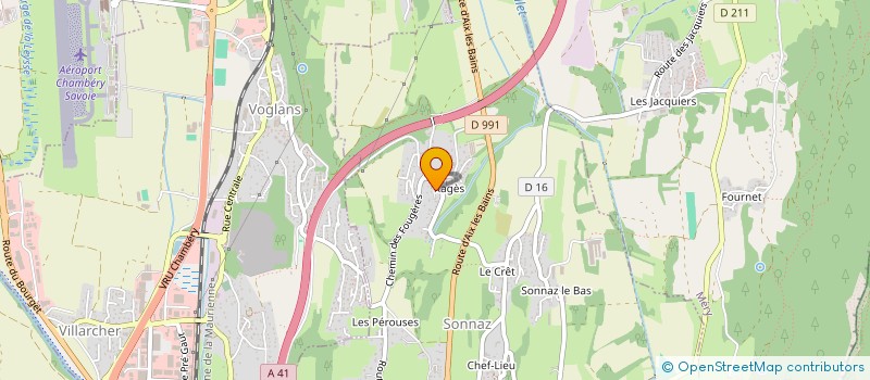 localisation de l'entreprise SCI DES MONTS DU CALVAIRE  SONNAZ