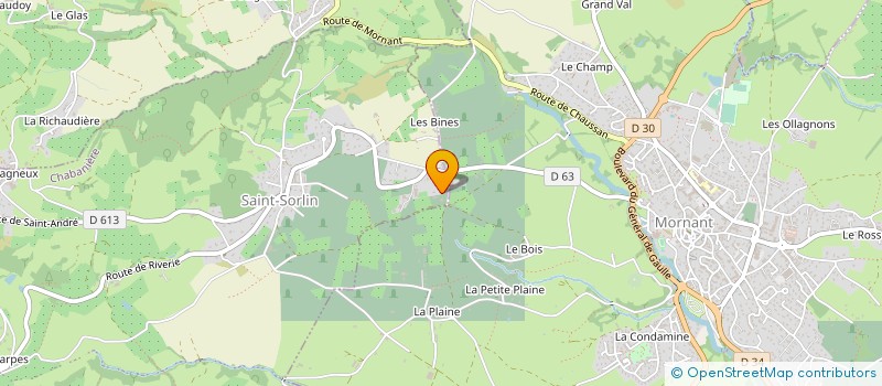 localisation de l'entreprise SCI DES MONTS DU LYONNAIS  CHABANIERE