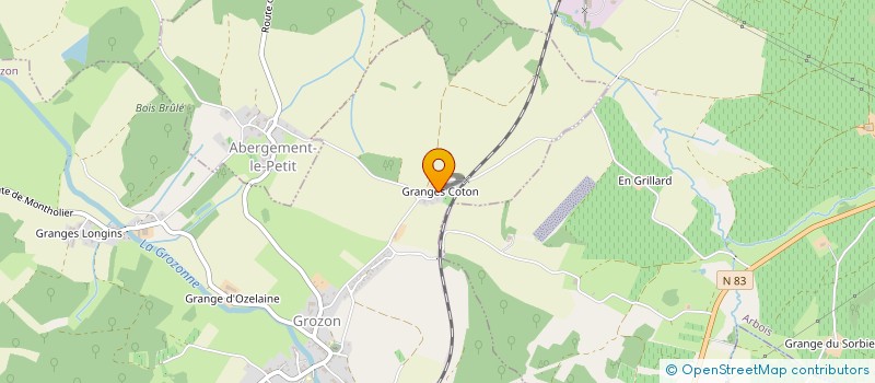 localisation de l'entreprise SCI DES MONTULAINES  GROZON