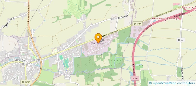 localisation de l'entreprise SCI DES MORENES  SAINT-SYMPHORIEN-D'OZON