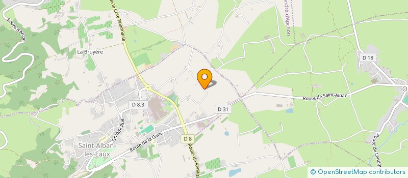 localisation de l'entreprise SCI DES MOROTES  SAINT-ALBAN-LES-EAUX