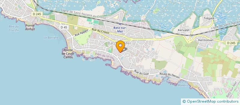 localisation de l'entreprise SCI DES MORTIERS  BATZ-SUR-MER