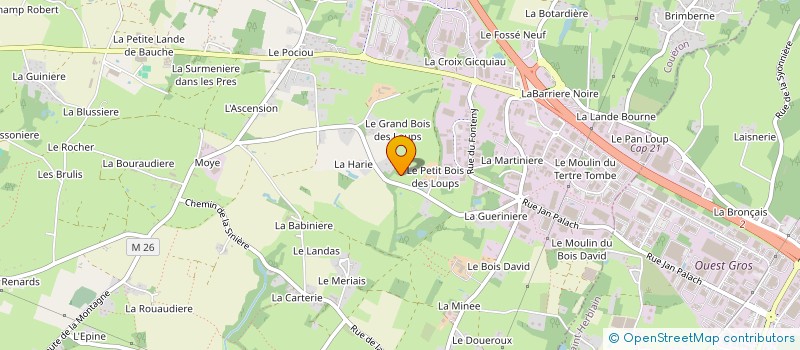 localisation de l'entreprise SCI DES MORTRAIS à COUERON