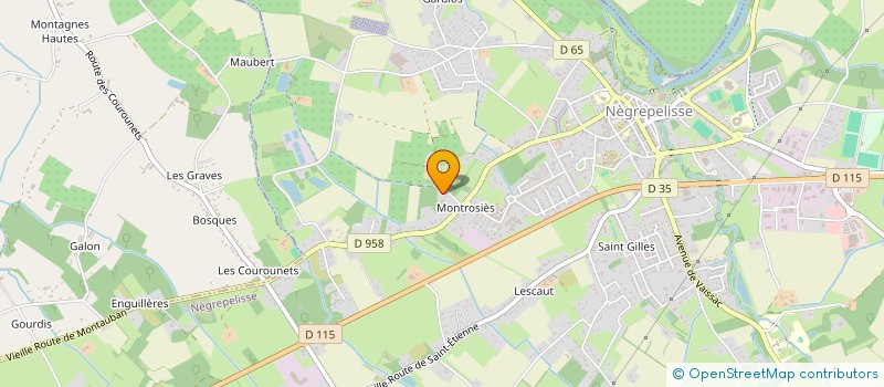 localisation de l'entreprise SCI DES MOTTES  NEGREPELISSE