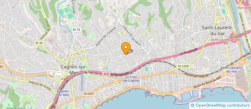 localisation de l'entreprise SCI DES MOUETTES à CAGNES-SUR-MER