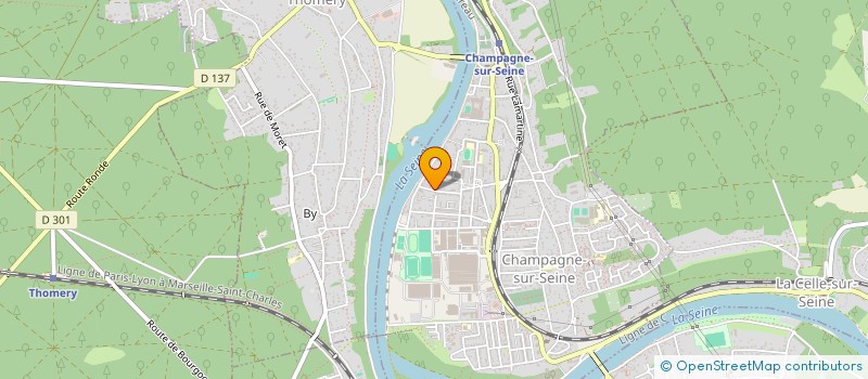 localisation de l'entreprise SCI DES MOUGERES  CHAMPAGNE-SUR-SEINE