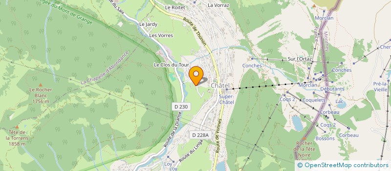 localisation de l'entreprise SCI DES MOUILLES à CHATEL