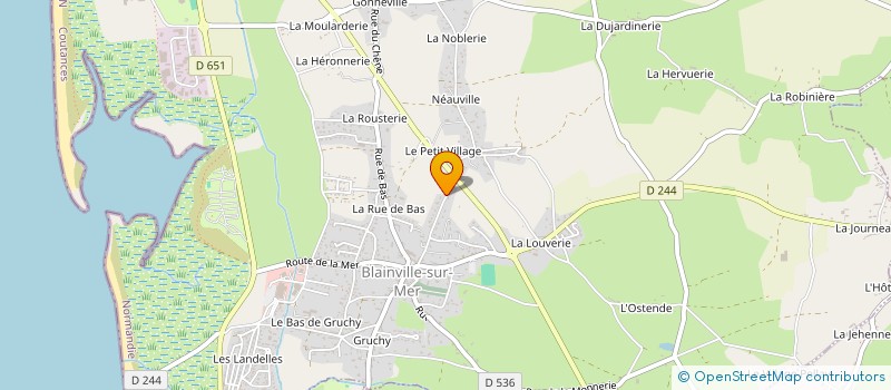 localisation de l'entreprise SCI DES MOULIERES  BLAINVILLE-SUR-MER