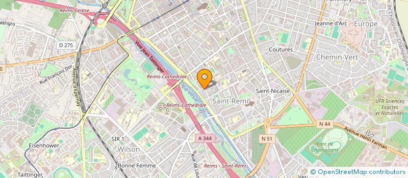 localisation de l'entreprise SCI DES MOULINS  REIMS