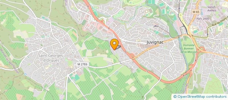 localisation de l'entreprise SCI DES MOULINS  JUVIGNAC