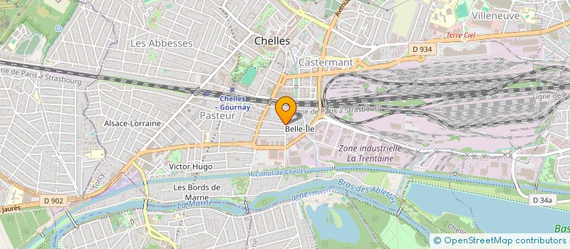 localisation de l'entreprise SCI DES MOULINS  CHELLES