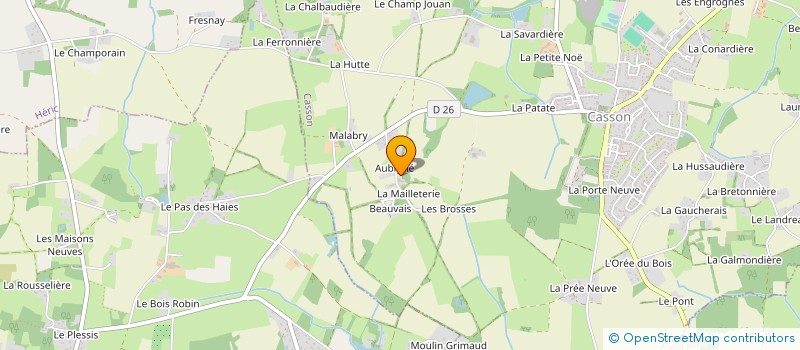 localisation de l'entreprise SCI DES MOULINS  CASSON