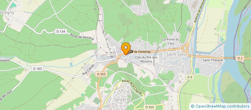 localisation de l'entreprise SCI DES MOULINS  SAINT-SATUR