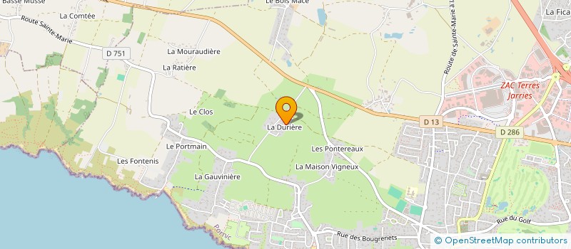 localisation de l'entreprise SCI DES MOULINS  PORNIC