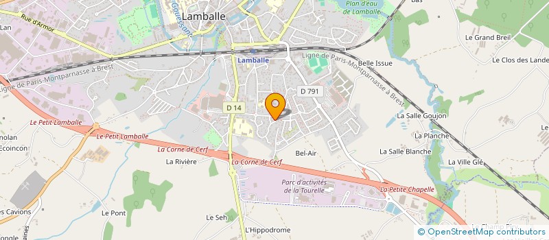 localisation de l'entreprise SCI DES MOULINS  LAMBALLE-ARMOR