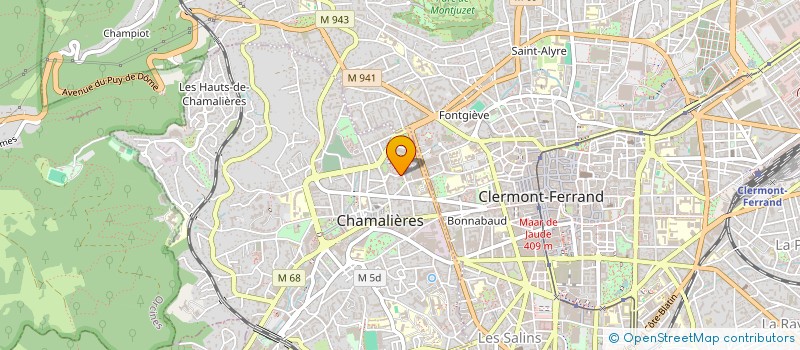 localisation de l'entreprise SCI DES MOULINS  CHAMALIERES