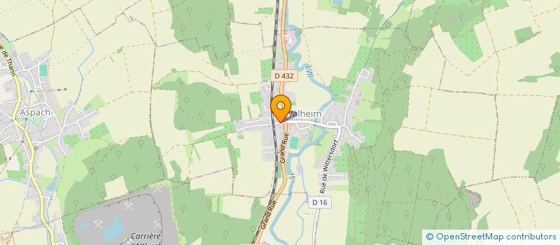 localisation de l'entreprise SCI DES MUGUETS  WALHEIM